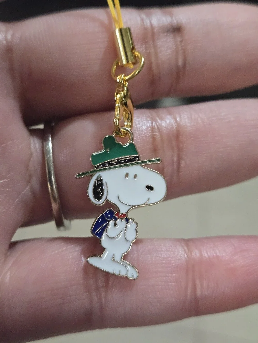 Peanuts: Snoopy Camping Or In Pink Cat Suit Phone, Bag Charm Or Keychain